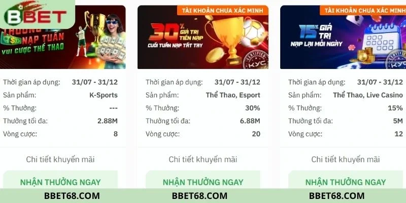 Khuyến mãi tân thủ thu hút cược thủ